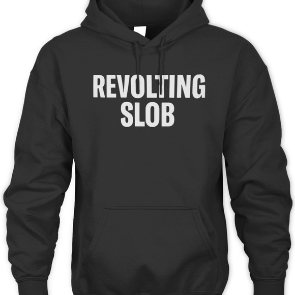 Black Hoodie with White Text - Picture 1 of 1
